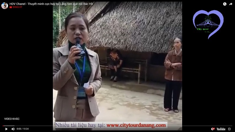Video thuyết minh tại làng Sen quê nội Bác Hồ.